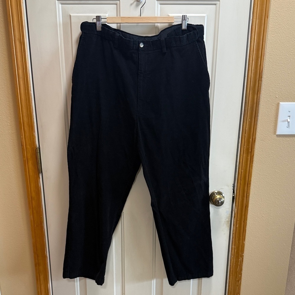 Haggar Classic Men's Corduroy Black Pants size 40 X 30